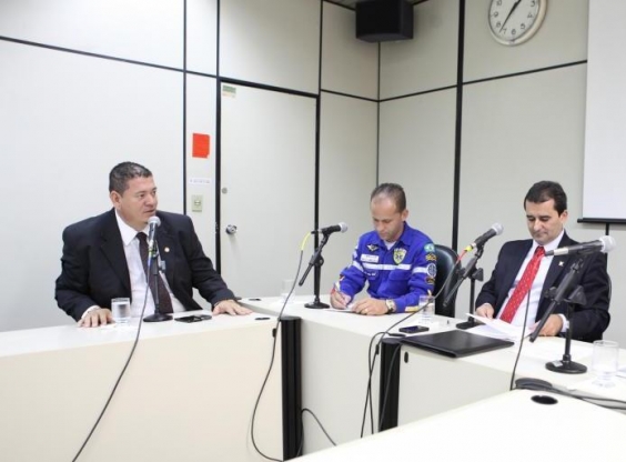 Vereador Sapão (à esq.) é o novo integrante da Comissão de Saúde e Saneamento