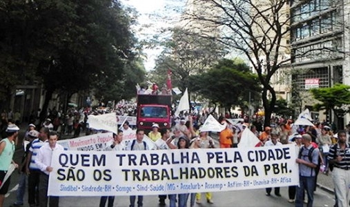 Em 2015, campanhas salariais e greves mobilizam servidores públicos de Belo Horizonte (Imagem: Sindibel)