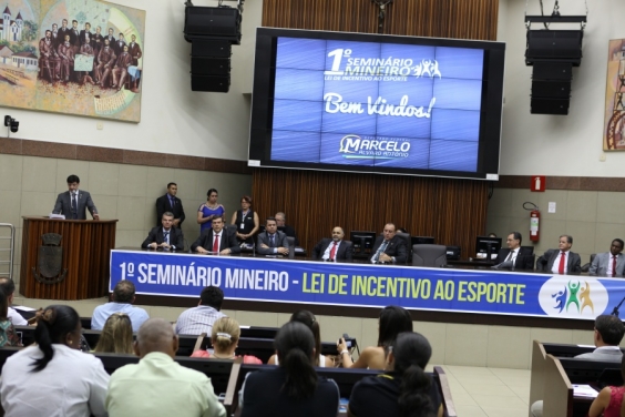 Seminário na Câmara discute Lei de Incentivo ao Esporte. Foto: Divulgação CMBH