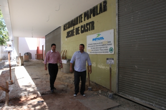 Comissão visita obras do Restaurante Popular da área hospitalar. Foto: Divulgação CMBH