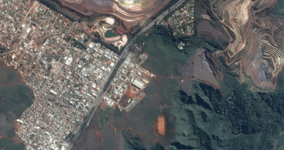 Vereadores debaterão projeto da PBH que prevê desafetação de terrenos na Estação Ecológica de Fechos. Imagem: Google Earth