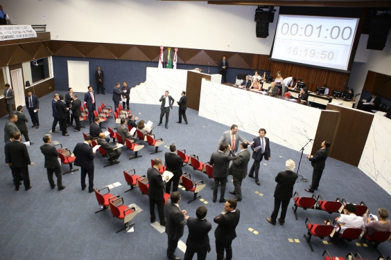 Vista superior Plenário Amynthas de Barros. Foto: Abraão Bruck/ Câmara de BH