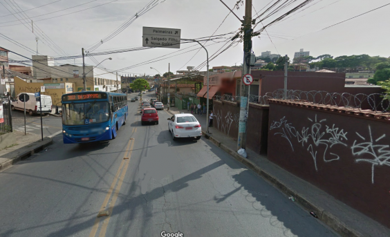 Rua Ursula Paulina, no bairro Betânia