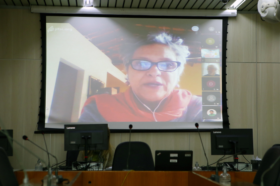 reunião remota da Comissão de Educação no Camil Caram