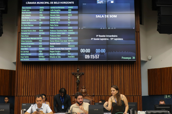 Placar de votação do Plenário Amintas de Barros