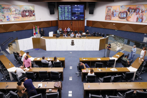 Vereadores no Plenário Amintas de Barros
