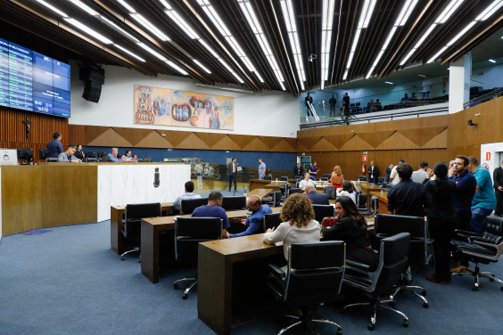 Vereadores no Plenário Amintas de Barros