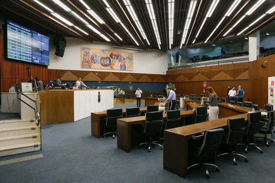 Vereadores no Plenário Amintas de Barros