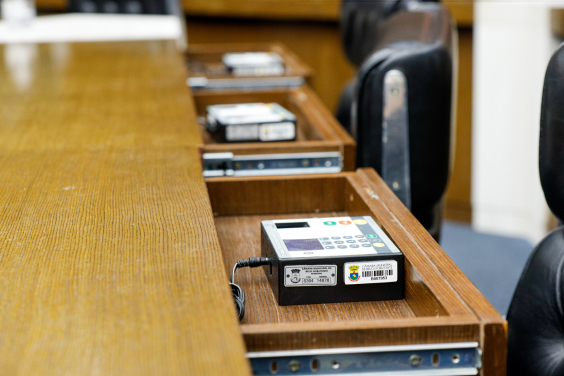 Equipamentos de votação do Plenário Amintas de Barros