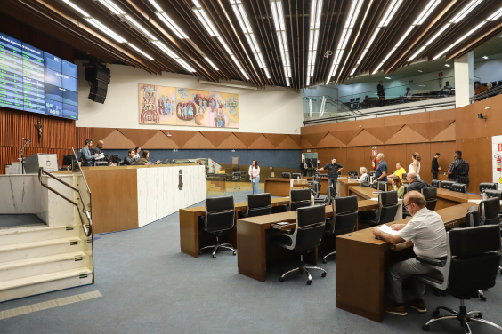 Vereadores no Plenário Amintas de Barros