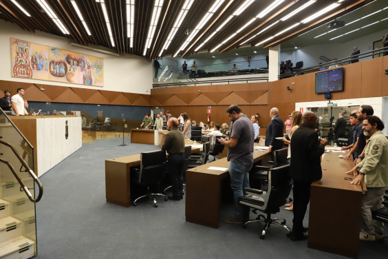 Vereadores no Plenário Amintas de Barros