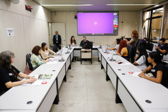 parlamentares e participantes presentes em audiência pública na câmara municipal de bh