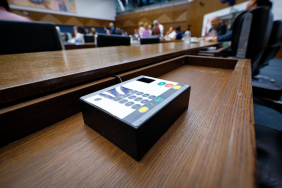terminal de votação parlamentar