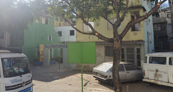 Trecho de rua da Vila Ponta Porã