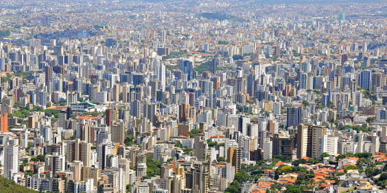 Vista aérea da cidade de Belo Horizonte