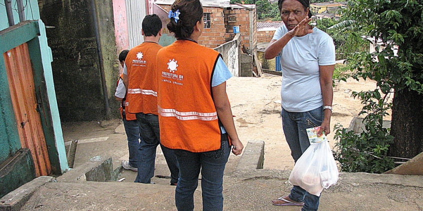 Agentes da Saúde trabalhando na comunidade
