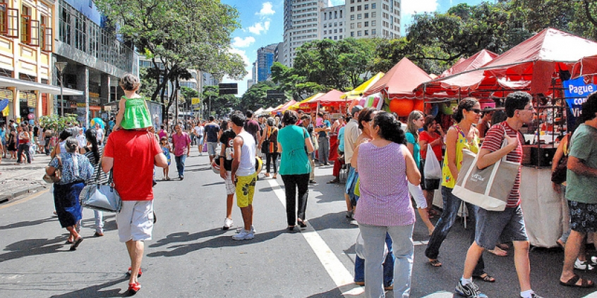A tradicional Feira de Arte e Artesanato funciona desde 1969.