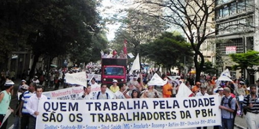 Em 2015, campanhas salariais e greves mobilizam servidores públicos de Belo Horizonte (Imagem: Sindibel)