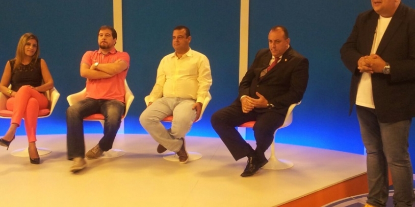Presidente Wellington Magalhães concede entrevista a programa de TV - Foto: Divulgação CMBH