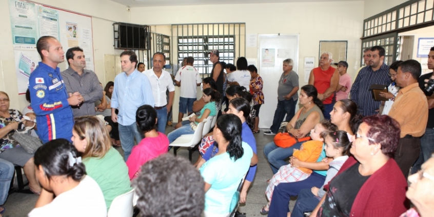 Uma das unidades visitadas foi o Centro de Saúde Minas Caixa