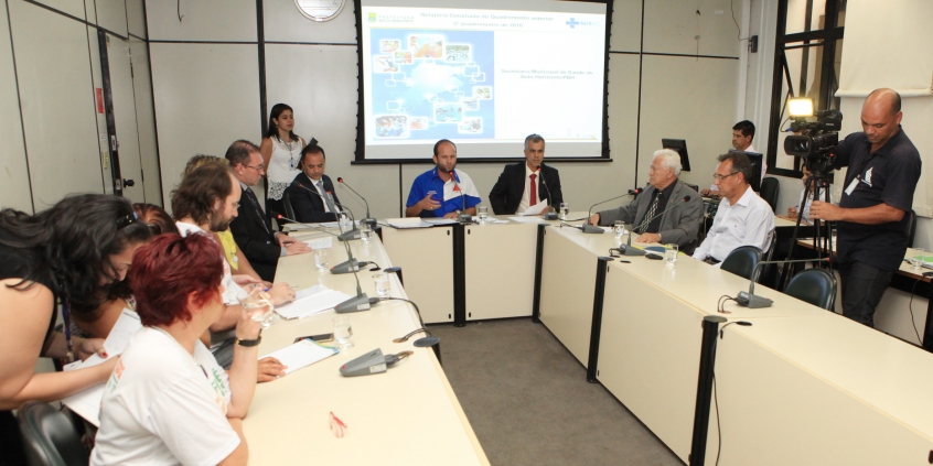 Comissão de Saúde e Saneamento. Foto: Abraão Bruck/Câmara de BH