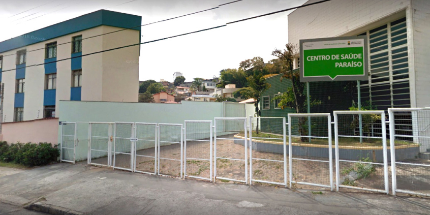 Fachada do Centro de Saúde Paraíso. Imagem Google Street View