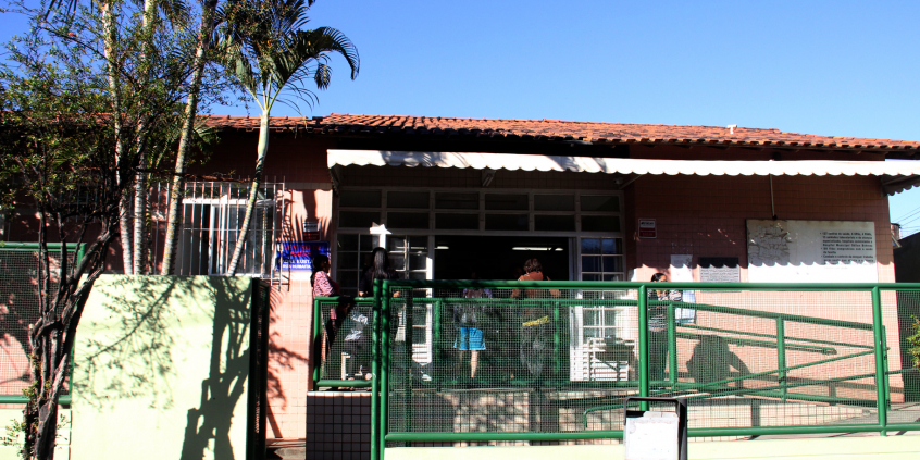 Fachada da unidade de saúde