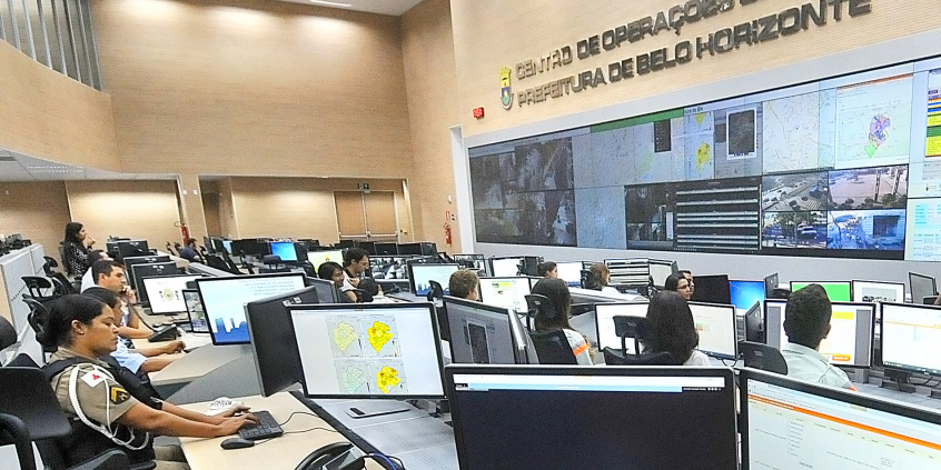 Sala do Centro de Operações de Belo Horizonte 