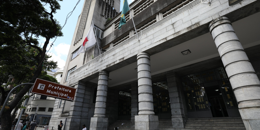 Fachada do prédio da prefeitura de Belo Horizonte
