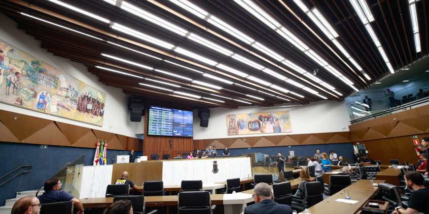 Vereadores no Plenário Amintas de Barros