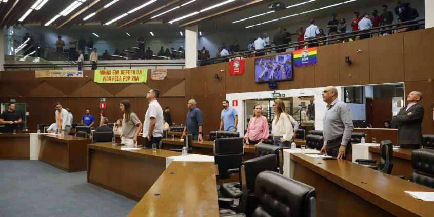 Vereadores no Plenário da CMBH