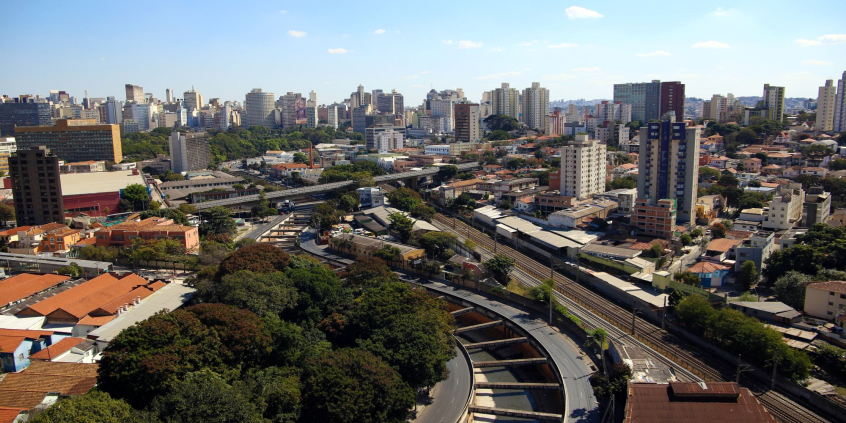 vista aérea da região central de Belo Horizonte