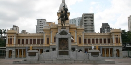 vista da praça da estação