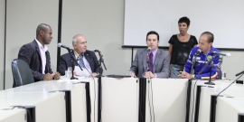 Juninho Paim, Dr. Sandro, Professor Wendel e o suplente Bim da Ambulância na Comissão de Administração Pública