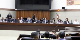 Audiência realizada dia 20/8) pela Comissão de Saúde e Saneamento para discutir carreira dos fiscais da Vigilância Sanitária