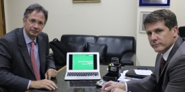 Ricardo Simonsen e Léo Burguês de Castro