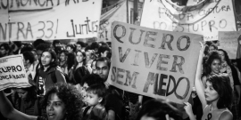Manifestação em São Paulo, mulheres contra a cultura do estupro
