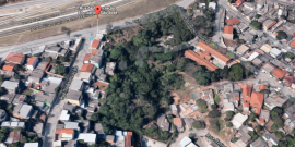 Mapa indica localização do parque ecológico no Jardim São José