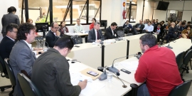 Ex-presidentes da PBH Ativos Edson Nascimento e Ricardo Simões respondem questionamentos dos membros da CPI, em 17 de julho