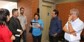 Visita técnica à Escola Municipal Júlia Paraiso, no Bairro Alípio de Melo