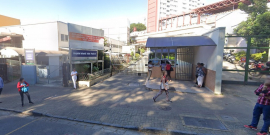 Fachada do Hospital Infantil João Paulo II, durante o dia