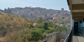 Vista aérea da ocupação 