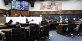 Vereadores no Plenário Amintas de Barros