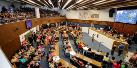 Plenário Amintas de Barros lotado durante audiência pública