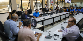 Vereadores no Plenário Helvécio Arantes