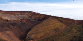 vista de drone da serra do curral
