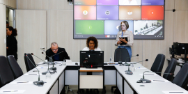 parlamentares presentes em reunião de comissão na câmara de bh