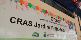 Imagem de Placa do CRas Jardim Felicidade