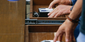 Equipamento de votação do Plenário Amintas de Barros