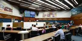 Vereadores no Plenário Amintas de Barros